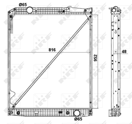 Radiator, racire motor 519577 NRF