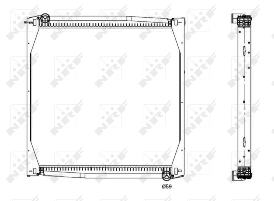 Radiator, racire motor 519587 NRF