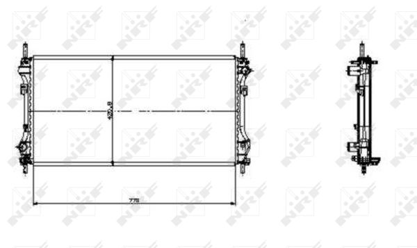 Radiator, racire motor 519697 NRF