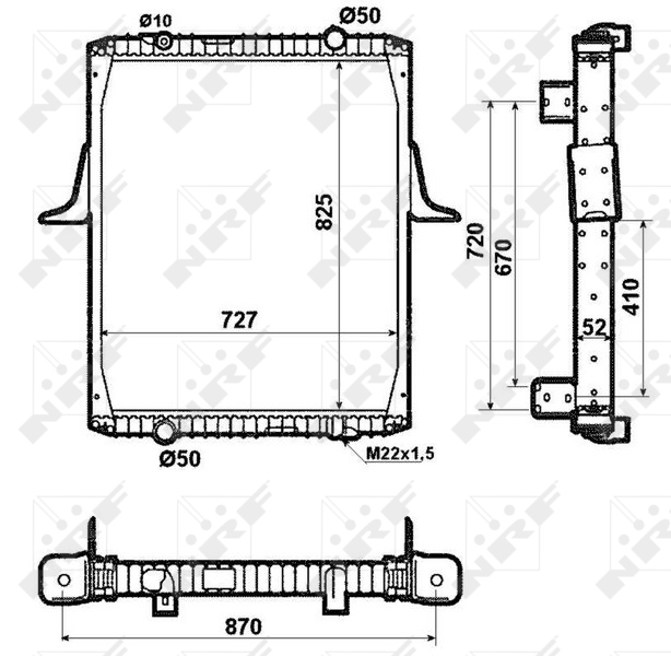 Radiator, racire motor 519706 NRF