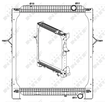 Radiator, racire motor 519798 NRF