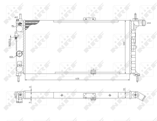 Radiator, racire motor 52019 NRF