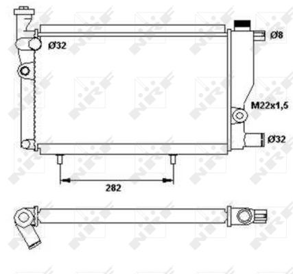 Radiator, racire motor 52024 NRF