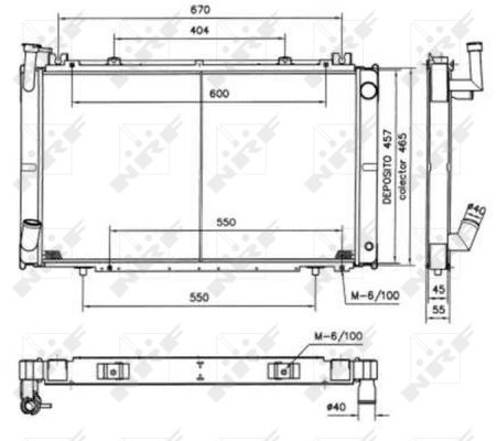 Radiator, racire motor 52154 NRF