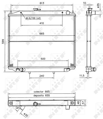 Radiator, racire motor 52238 NRF