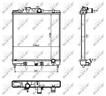 Radiator, racire motor 526356 NRF