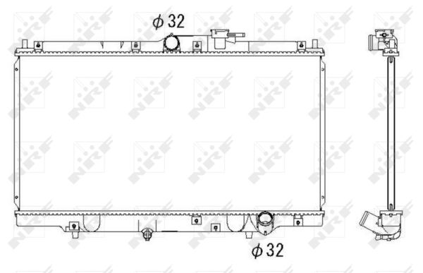 Radiator, racire motor 526717 NRF