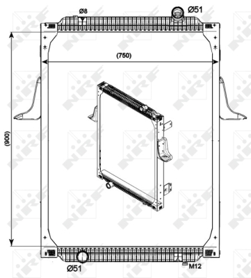 Radiator, racire motor 529700 NRF