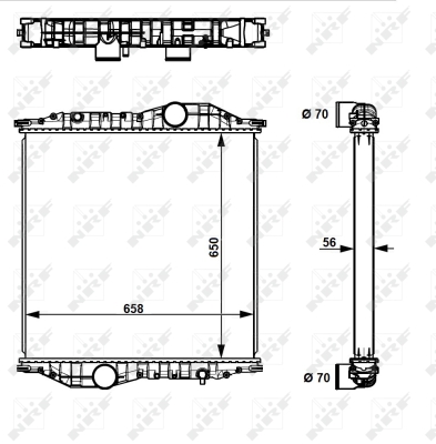 Radiator, racire motor 529710 NRF