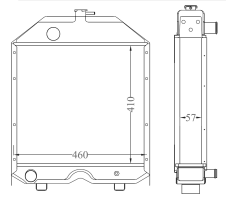 Radiator, racire motor 530003 NRF