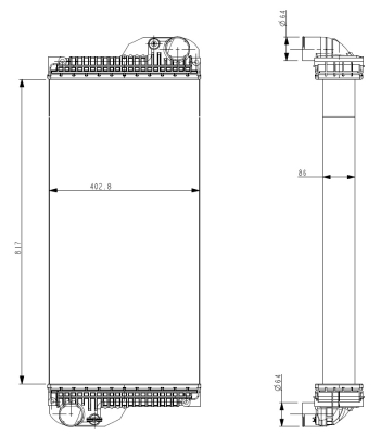 Radiator, racire motor 530005 NRF