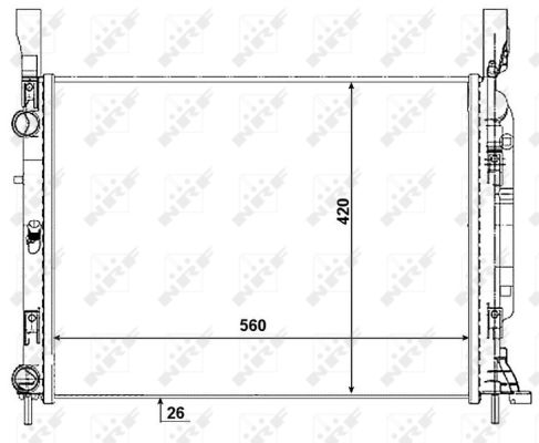 Radiator, racire motor 53003 NRF