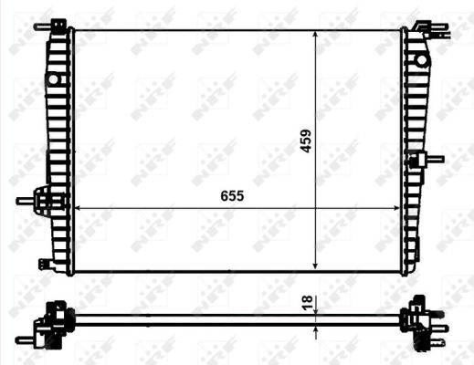 Radiator, racire motor 53011 NRF