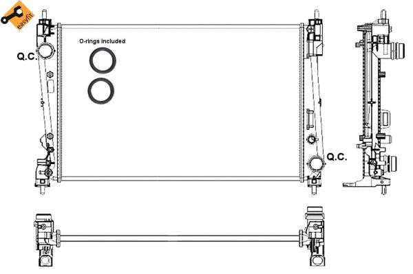 Radiator, racire motor 53017 NRF