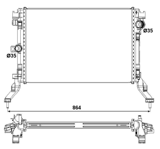 Radiator, racire motor 53026 NRF