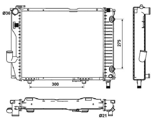 Radiator, racire motor 53030 NRF