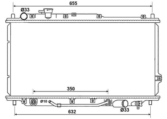 Radiator, racire motor 53033 NRF