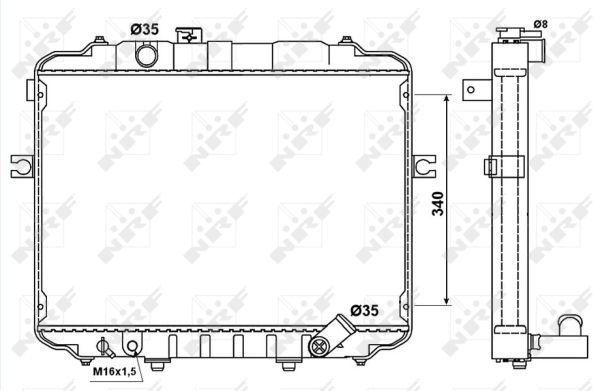 Radiator, racire motor 53034 NRF