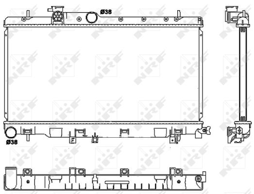 Radiator, racire motor 53038 NRF