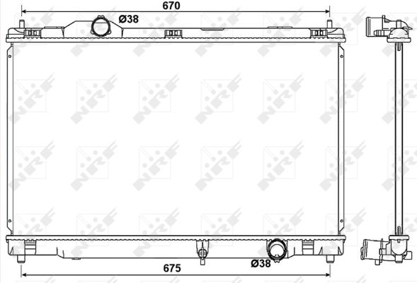 Radiator, racire motor 53039 NRF