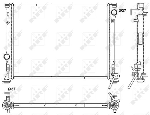 Radiator, racire motor 53041 NRF