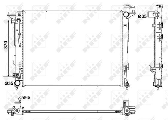 Radiator, racire motor 53051 NRF