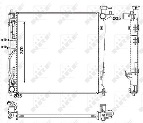 Radiator, racire motor 53053 NRF