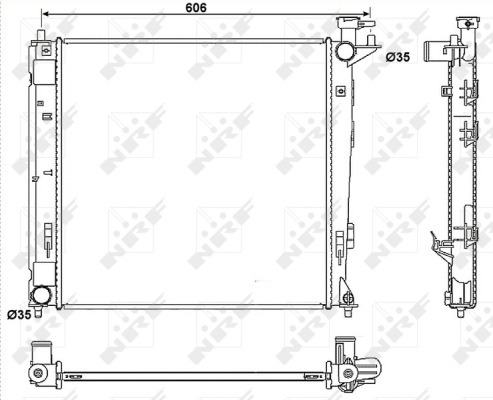 Radiator, racire motor 53054 NRF