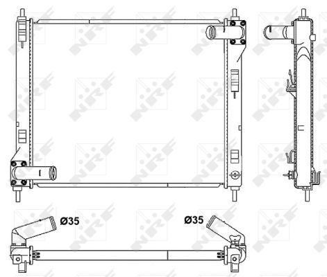 Radiator, racire motor 53061 NRF