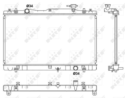 Radiator, racire motor 53062 NRF