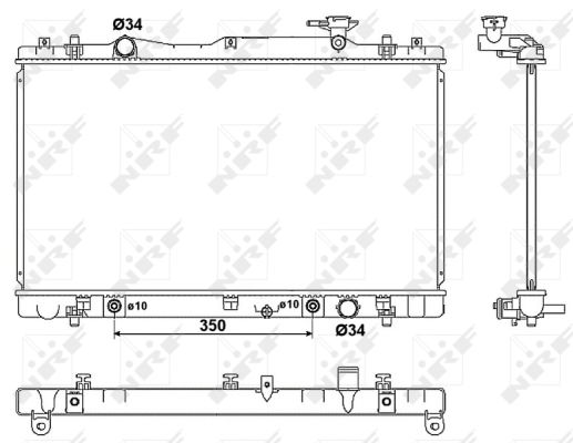 Radiator, racire motor 53063 NRF