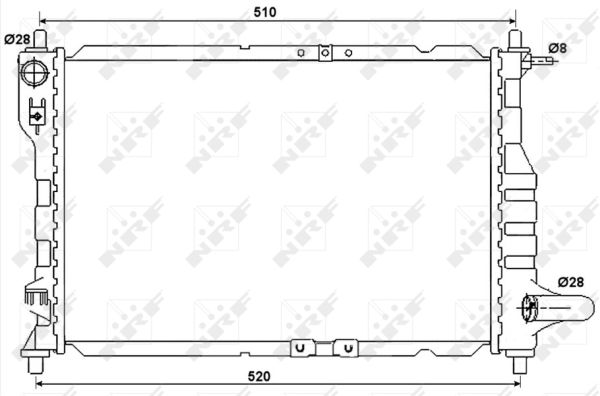 Radiator, racire motor 53068A NRF