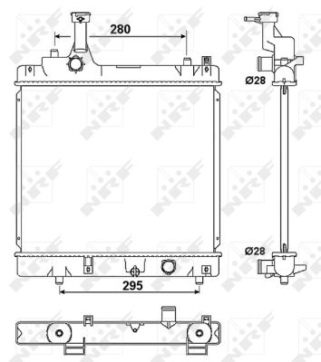 Radiator, racire motor 53078 NRF