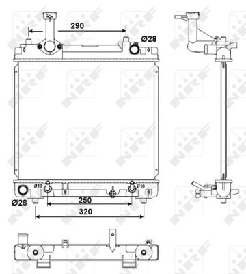 Radiator, racire motor 53079 NRF