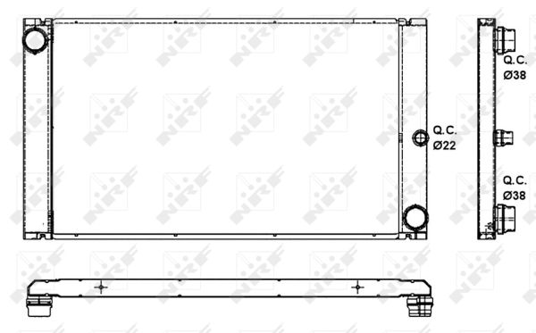 Radiator, racire motor 53091 NRF