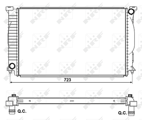 Radiator, racire motor 53093 NRF