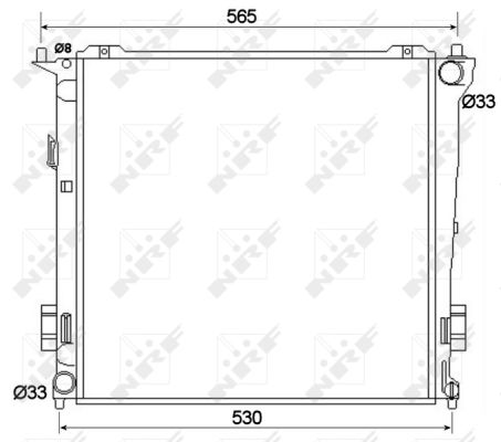 Radiator, racire motor 53109 NRF