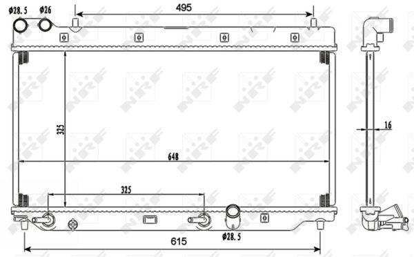 Radiator, racire motor 53110 NRF