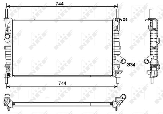 Radiator, racire motor 53111 NRF