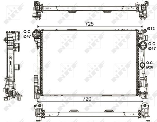 Radiator, racire motor 53113 NRF