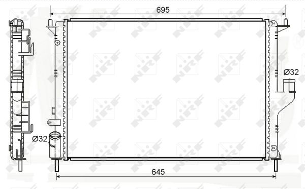 Radiator, racire motor 53118A NRF