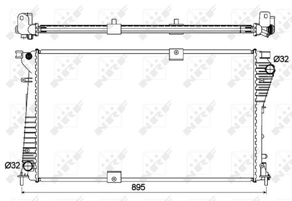 Radiator, racire motor 53123 NRF