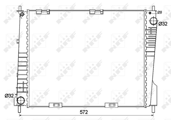 Radiator, racire motor 53125 NRF