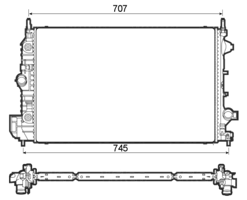 Radiator, racire motor 53132 NRF