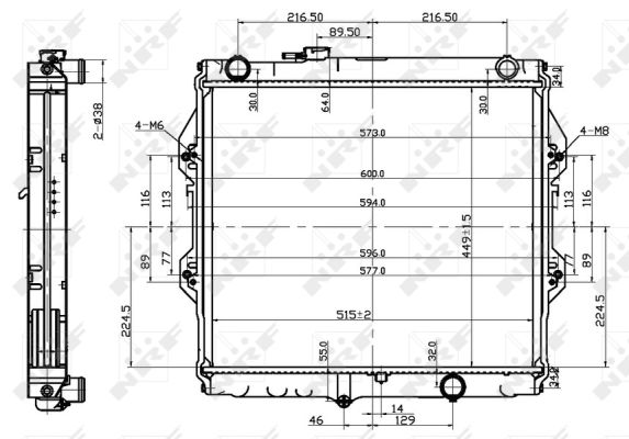 Radiator, racire motor 53151 NRF