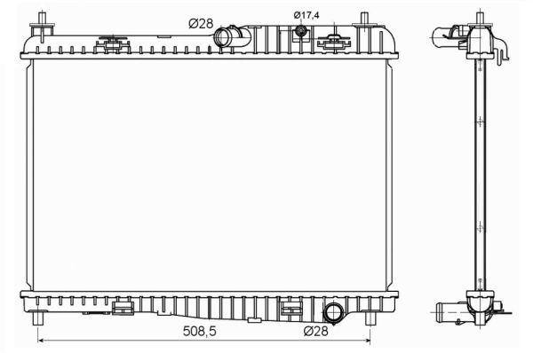 Radiator, racire motor 53152 NRF