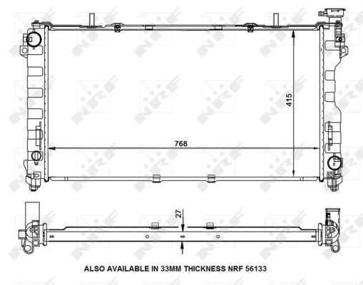 Radiator, racire motor 53156 NRF