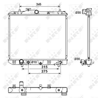 Radiator, racire motor 53158 NRF