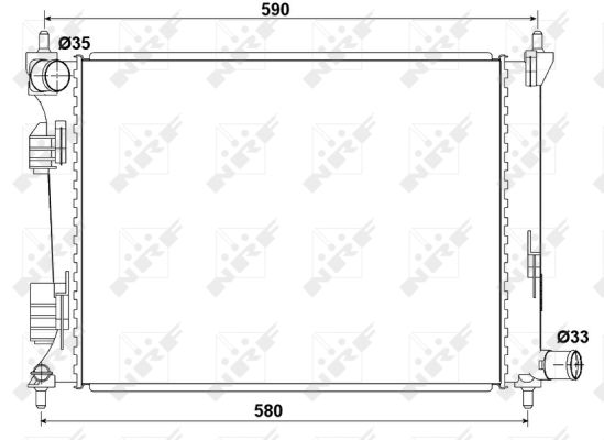 Radiator, racire motor 53166 NRF