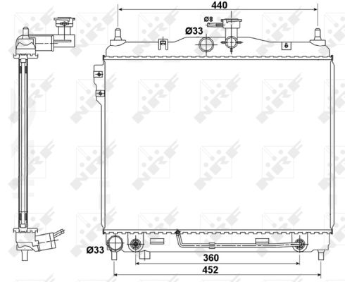 Radiator, racire motor 53173 NRF